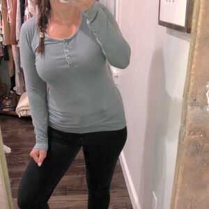 Echo sleepwear small super soft grey night shirt